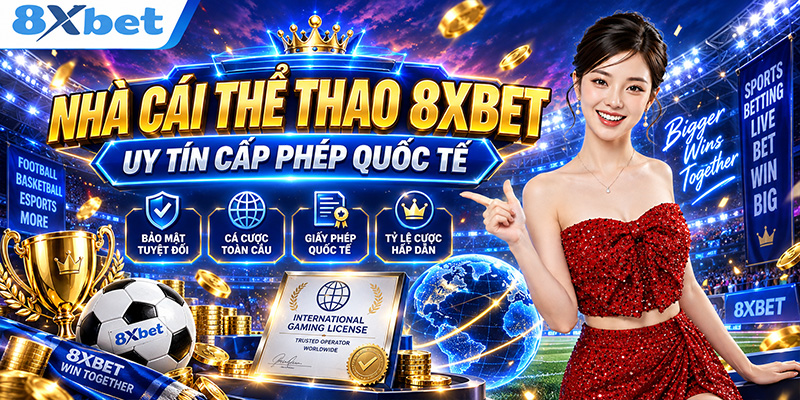 Nhà cái thể thao 8XBET uy tín cấp phép quốc tế